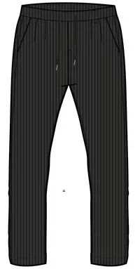 Compass Recycled Cord Trouser - Black