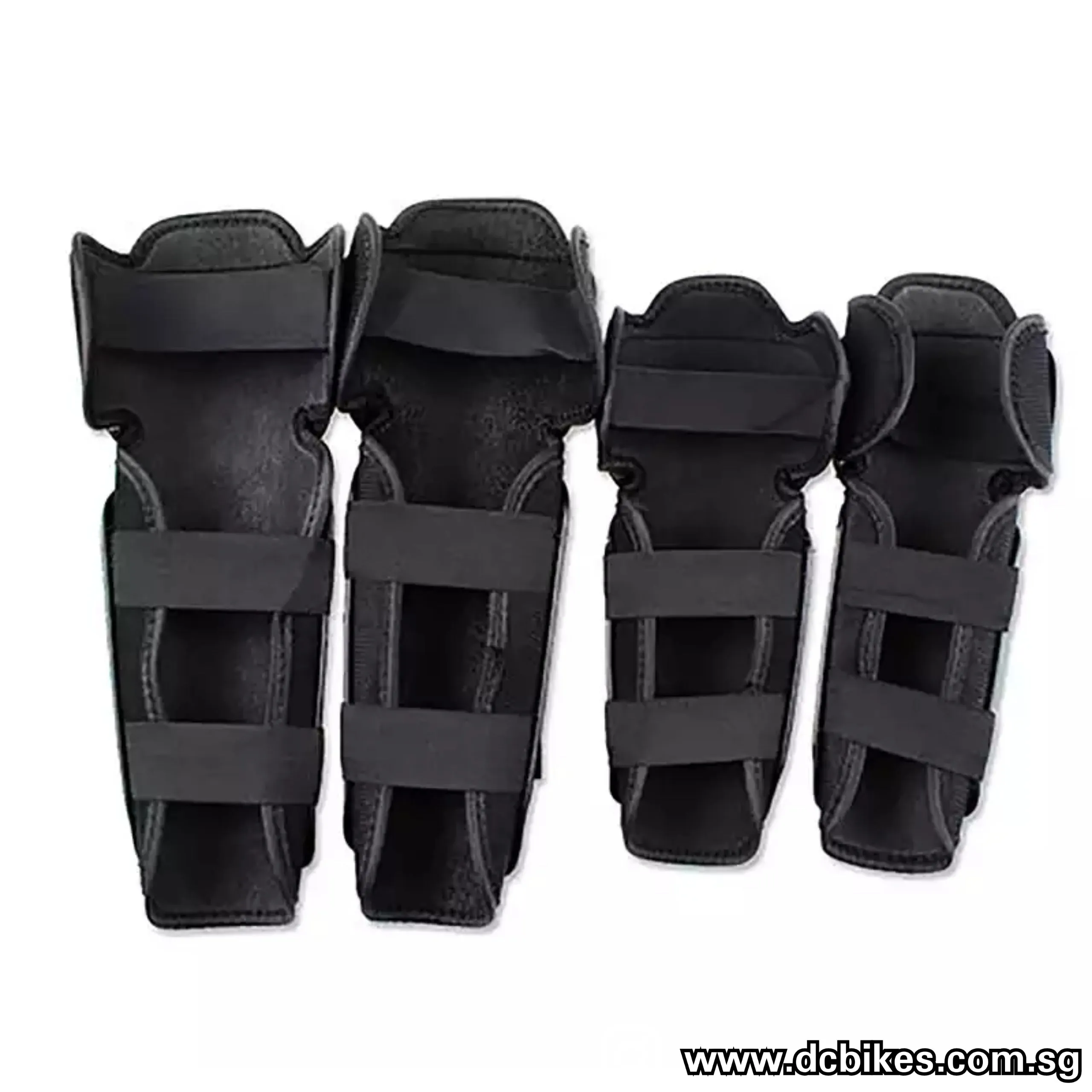 Competition MTB Black Knee Guards Shin Pads   Elbow Guards