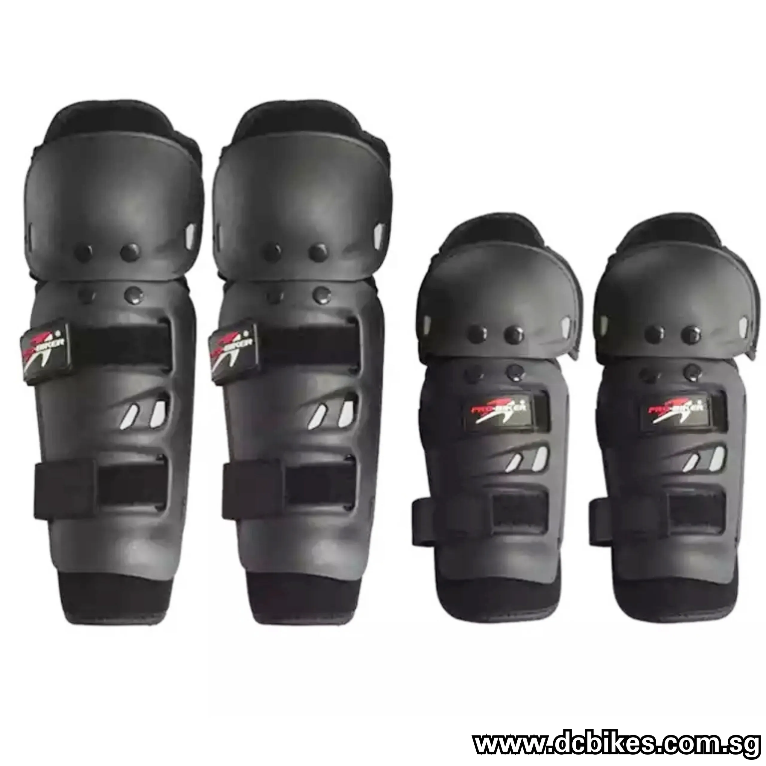 Competition MTB Black Knee Guards Shin Pads   Elbow Guards