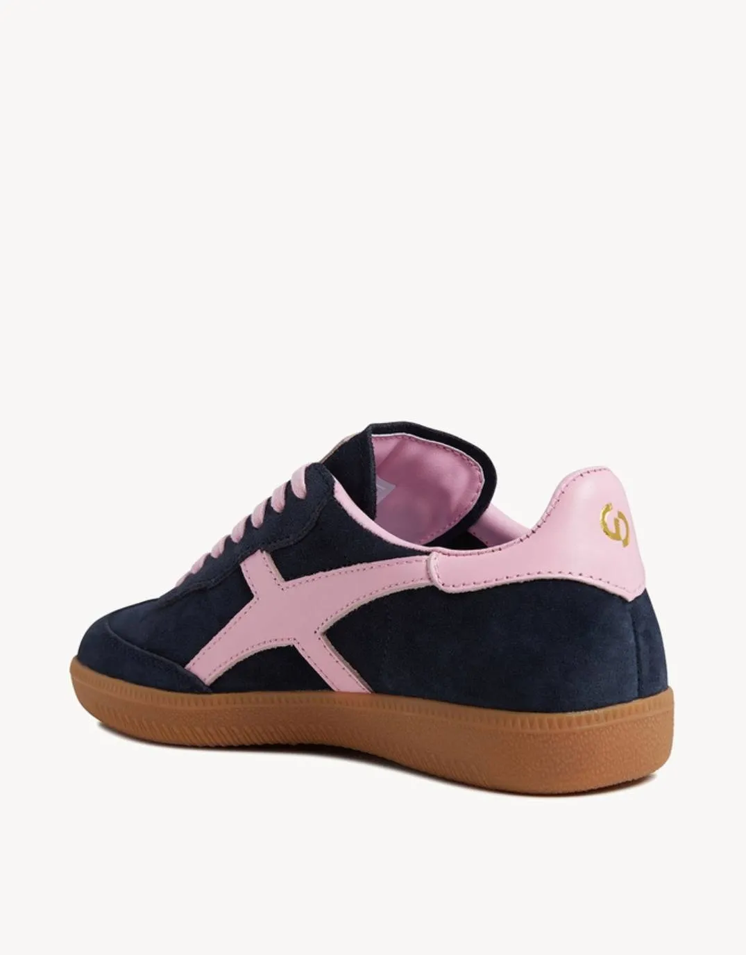 Crossroads Suede Sneakers - Navy/Pink
