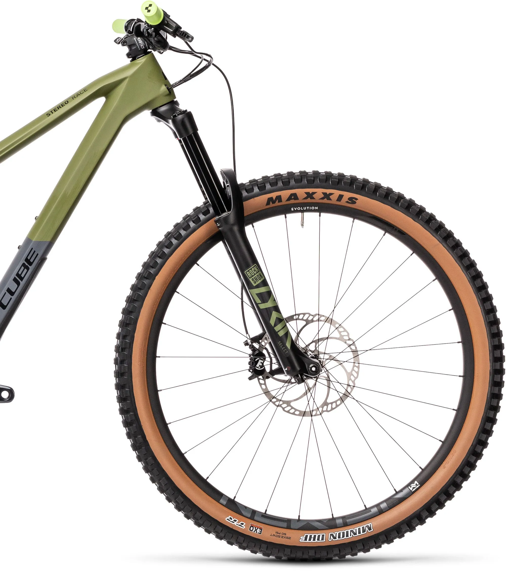 Cube Stereo 150 C:62 Race 29 Mens Mountain Bike 2021 - Olive