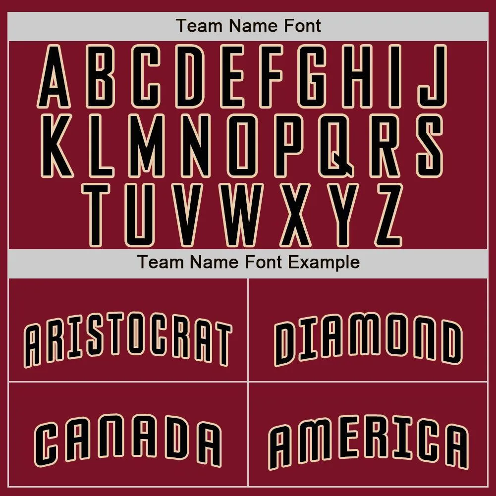 Custom Crimson Black-City Cream Baseball Jersey