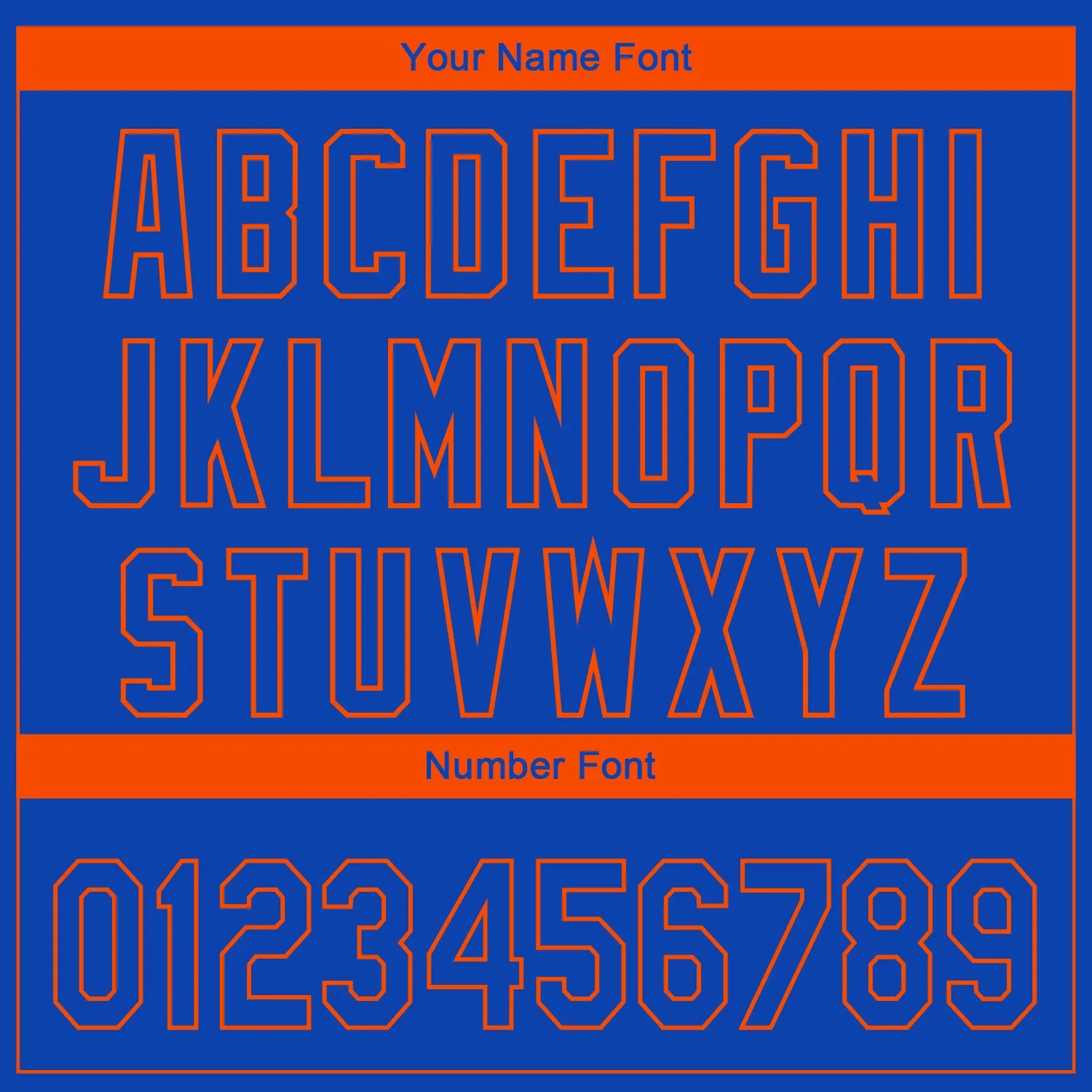 Custom Royal Orange 3D New York City Edition Fade Fashion Authentic Baseball Jersey