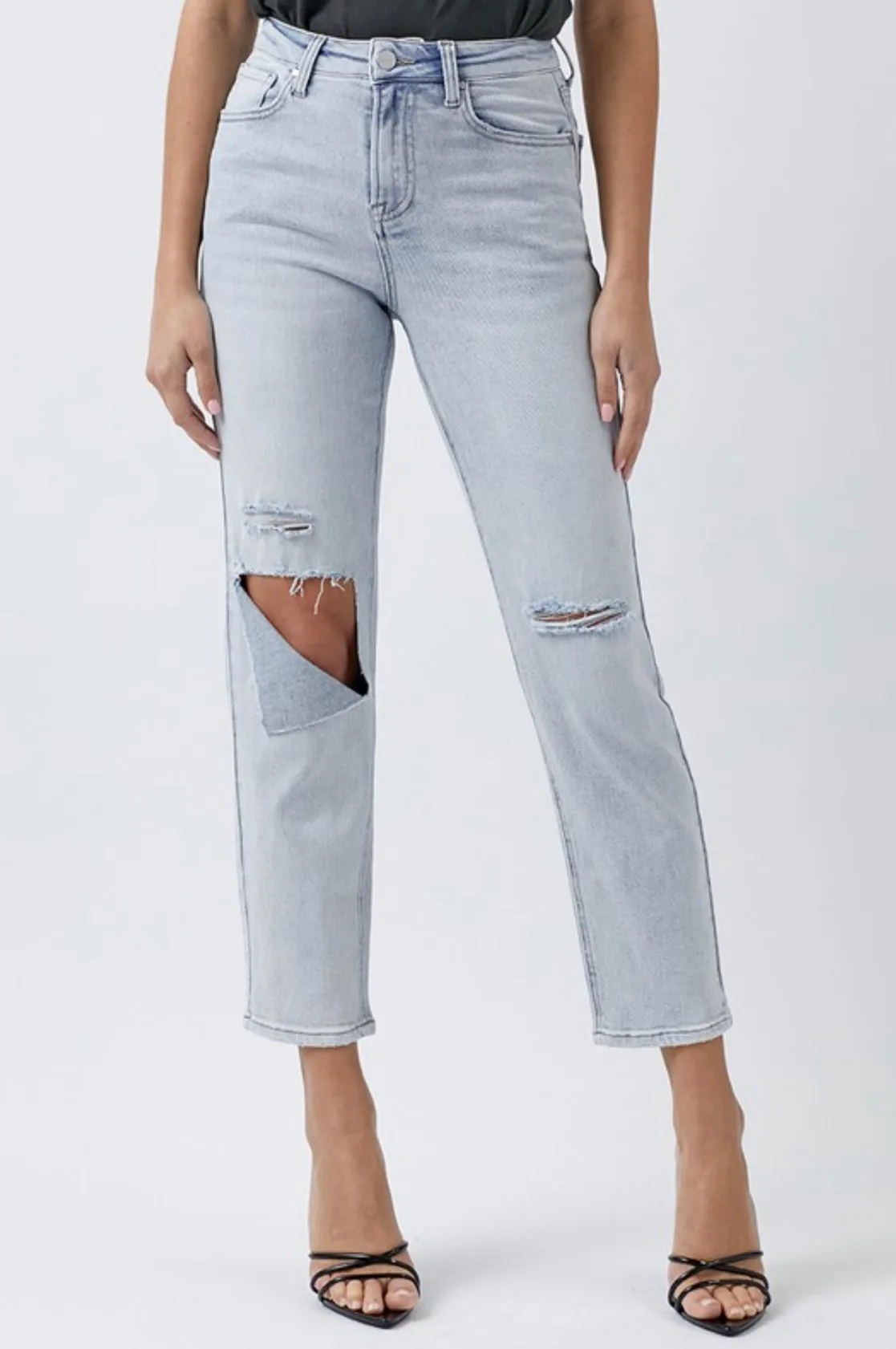 day by day high rise relaxed jeans (REG & PLUS)