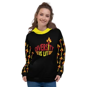 Diversity is Lit (Pattern) Unisex Hoodie