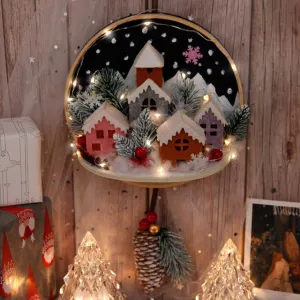 DIY Kit Felt Christmas Circle Wall Hanging Decor