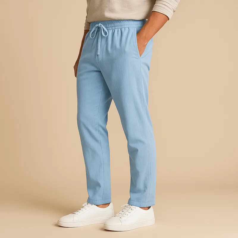 Domoir | Coastal Relaxed Cotton Trousers