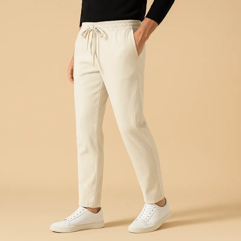 Domoir | Coastal Relaxed Cotton Trousers