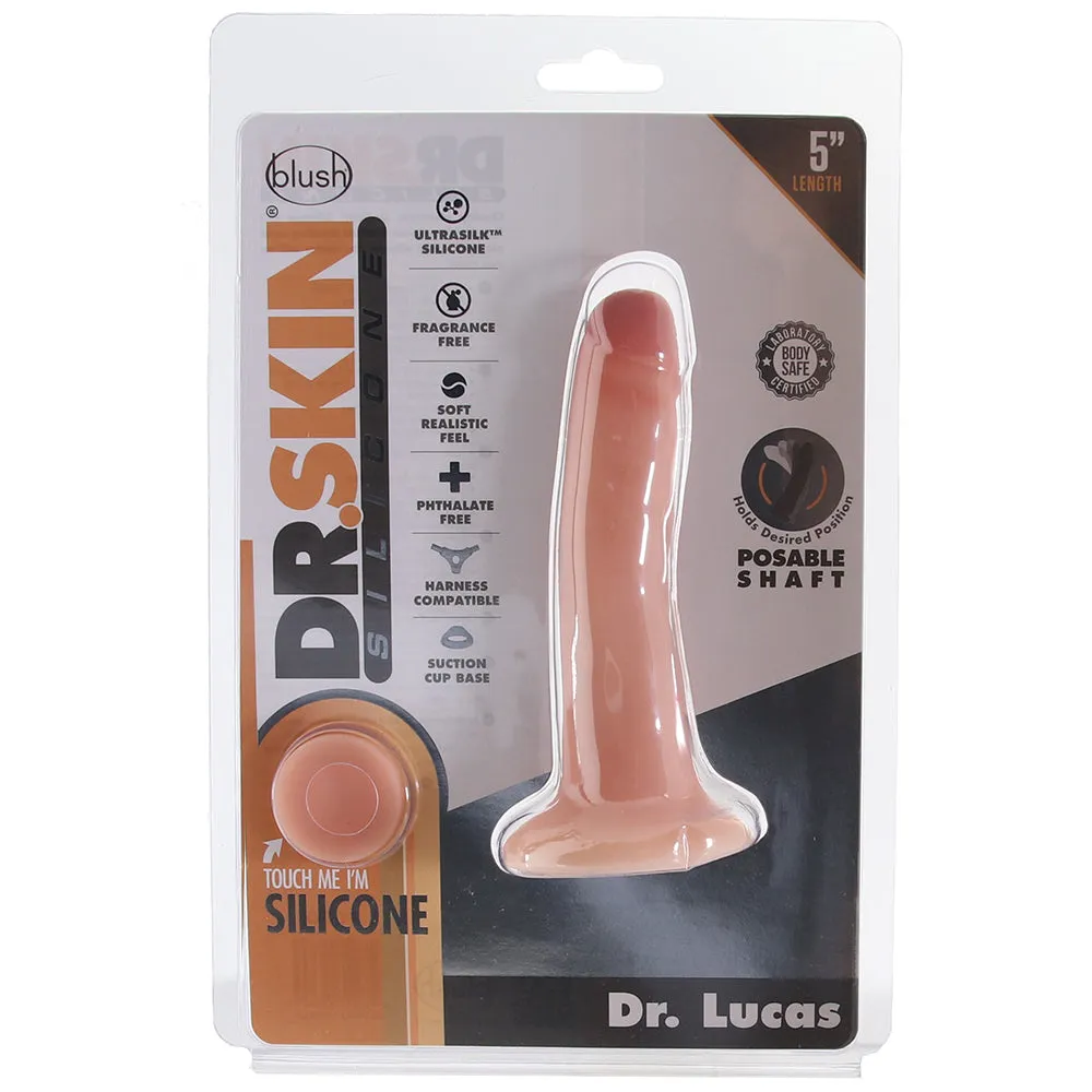 Dr. Skin Dr. Lucas 5 Inch Silicone Dildo in Vanilla
