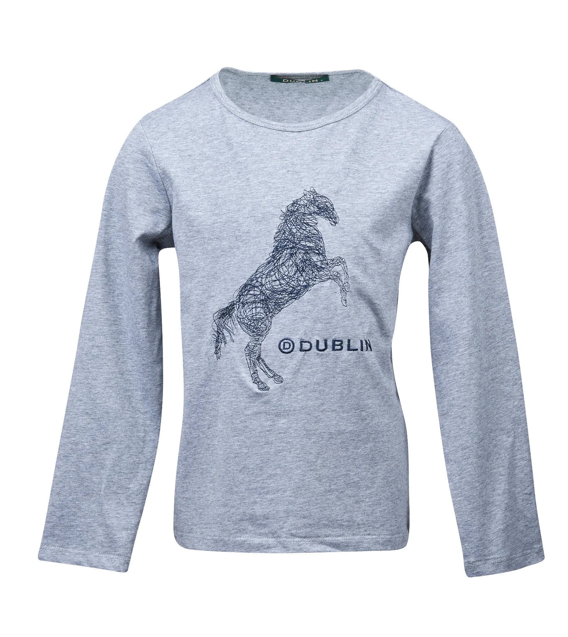 Dublin Lena Horse Embroidered Long Sleeve Tee