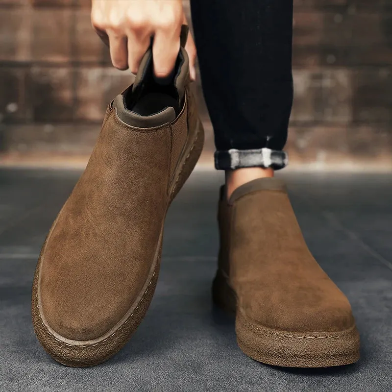 EleganceStride Slip-On Herbst Ankle Boots