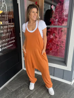 FINAL SALE Burnt Orange Relaxed Fit Onesie