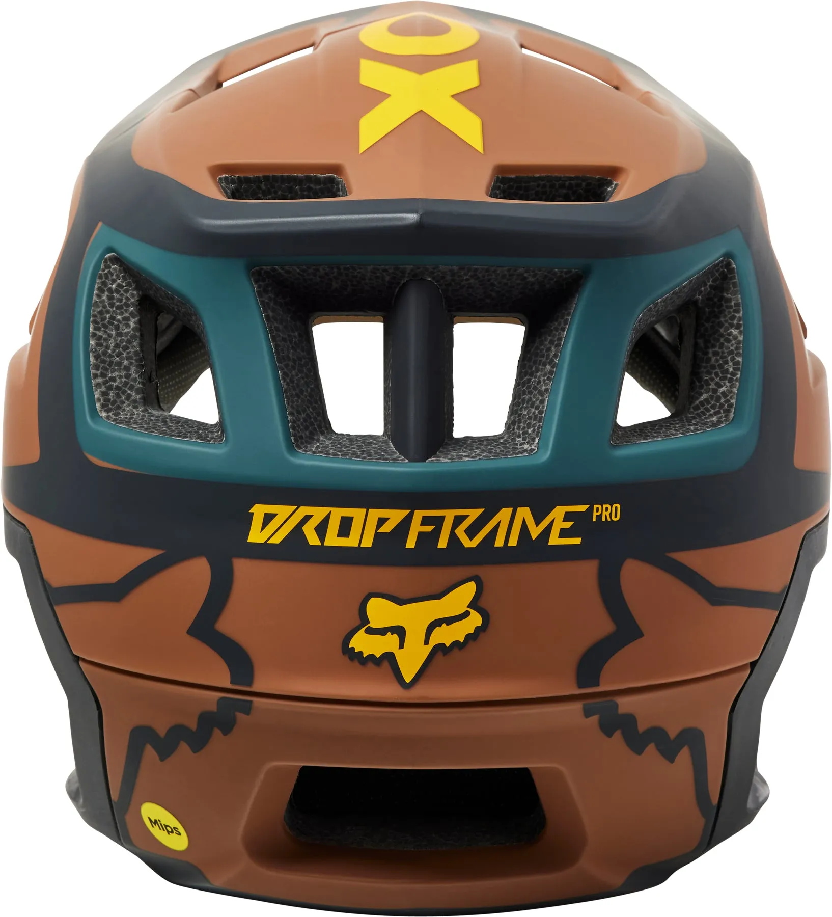 Fox Dropframe Pro Dvide Helmet Nutmeg