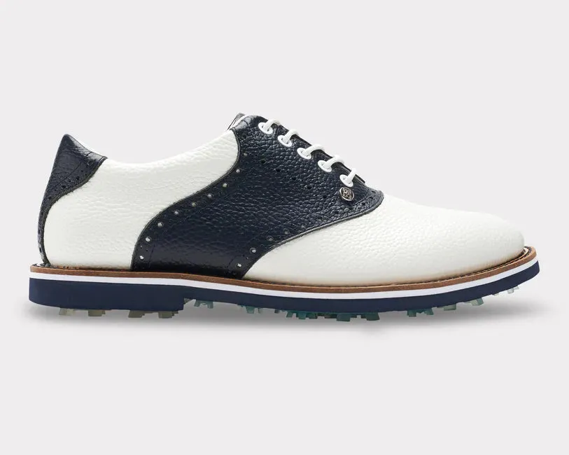 G/Fore Men's Saddle Gallivanter Golf Shoes: Snow/Twilight