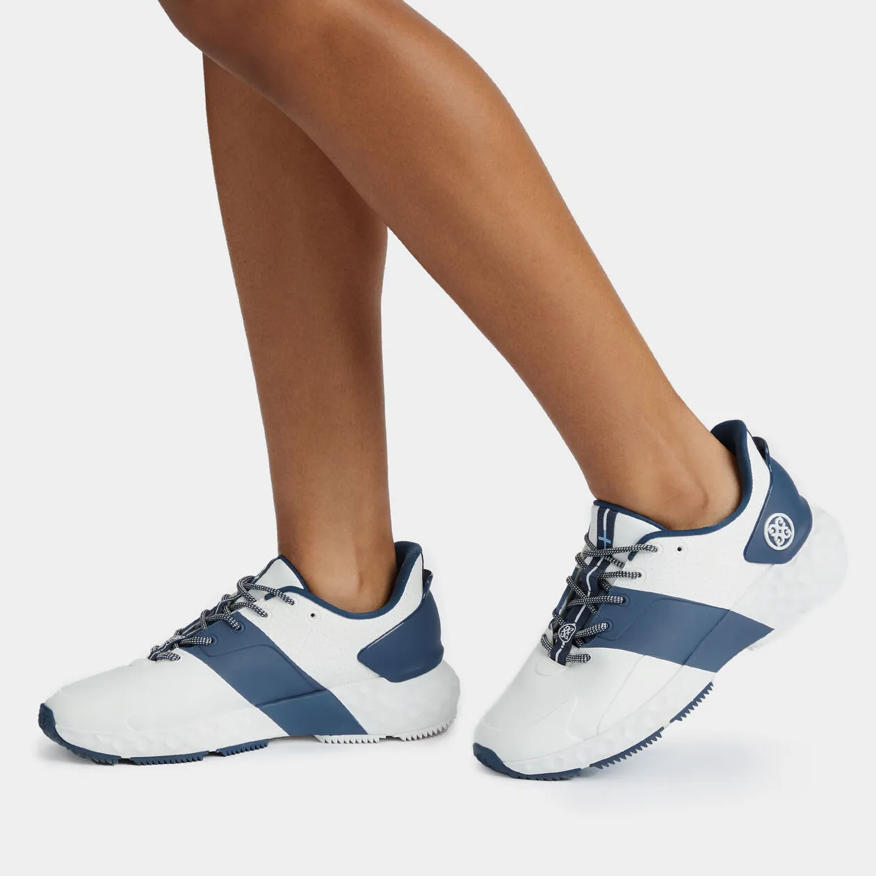 G/FORE MG4  Perforated Contrast Stripe Womens Golf Shoe - Snow