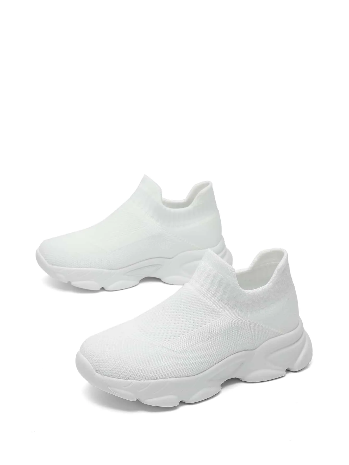 Girls Minimalist Slip-On Chunky Sneakers- FD