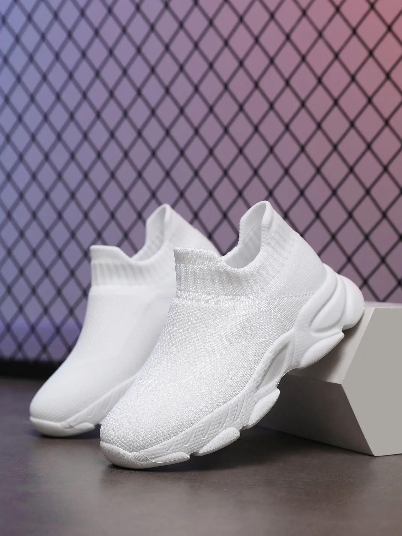 Girls Minimalist Slip-On Chunky Sneakers- FD