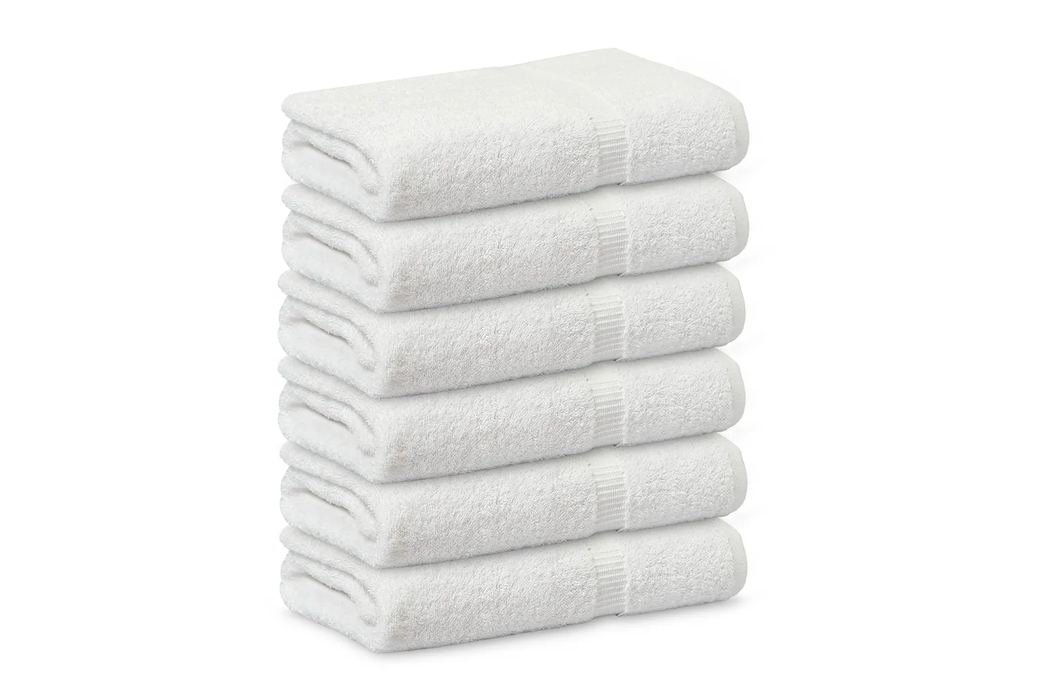 GOLD TEXTILES Premium 100% Cotton White Bath Towel Set (24x50 Inch) High Absorbency Multipurpose Quick Drying Pool Gym Hotel Spa Bath Towels