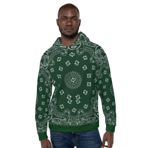 Green bandana all-over Hoodie