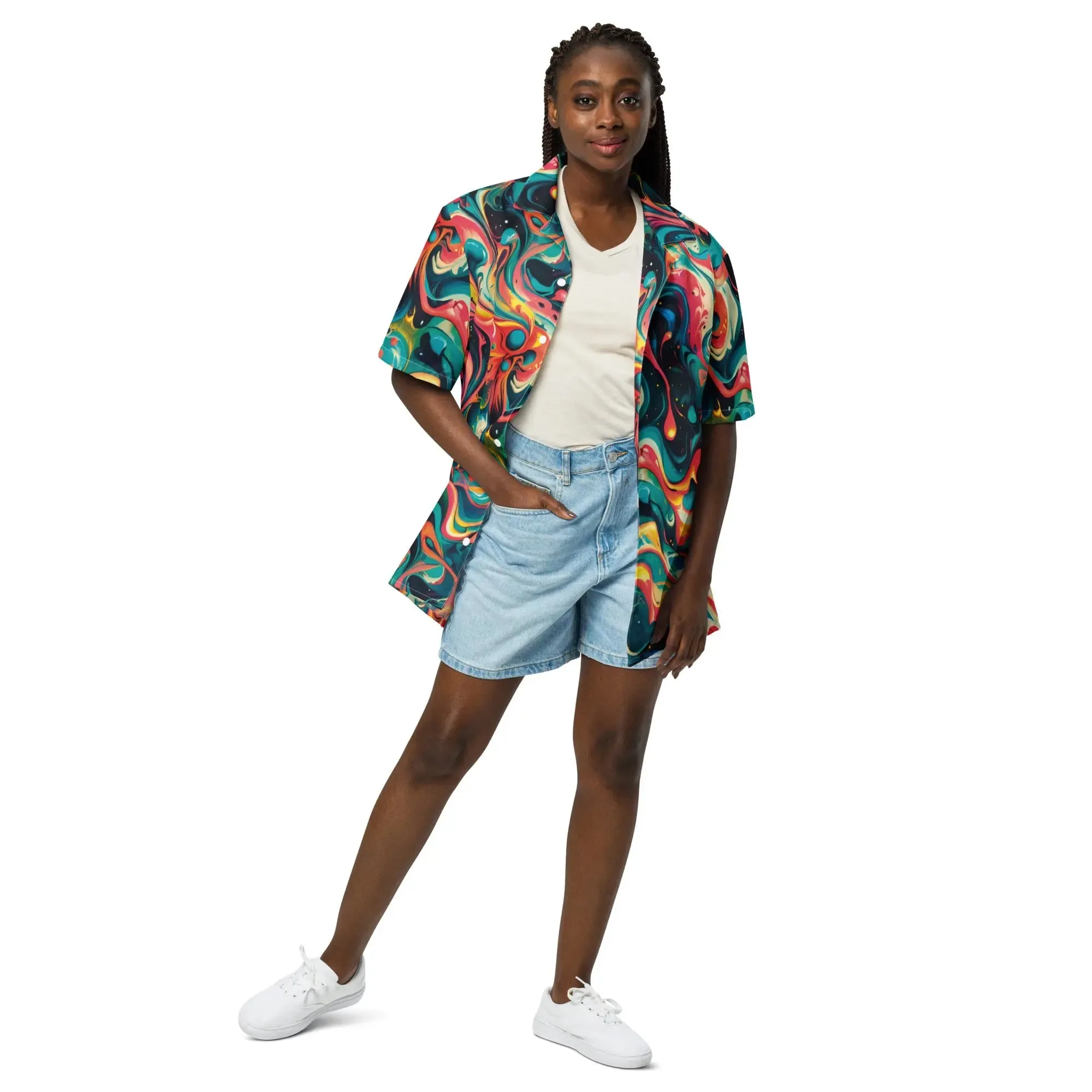 Hawaiian Shirt - Celestial Splash