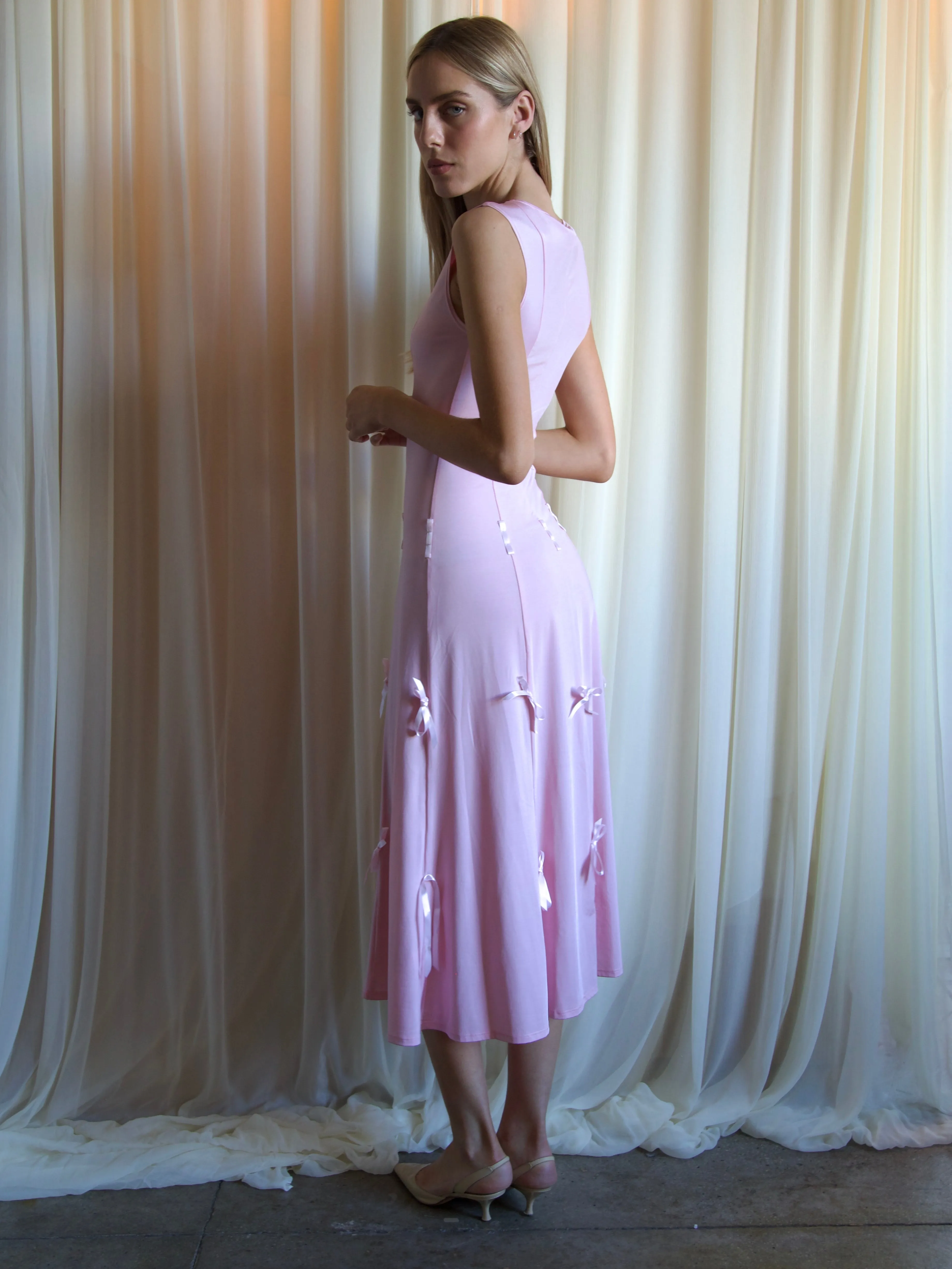 HEIRESS DRESS IN PEONY