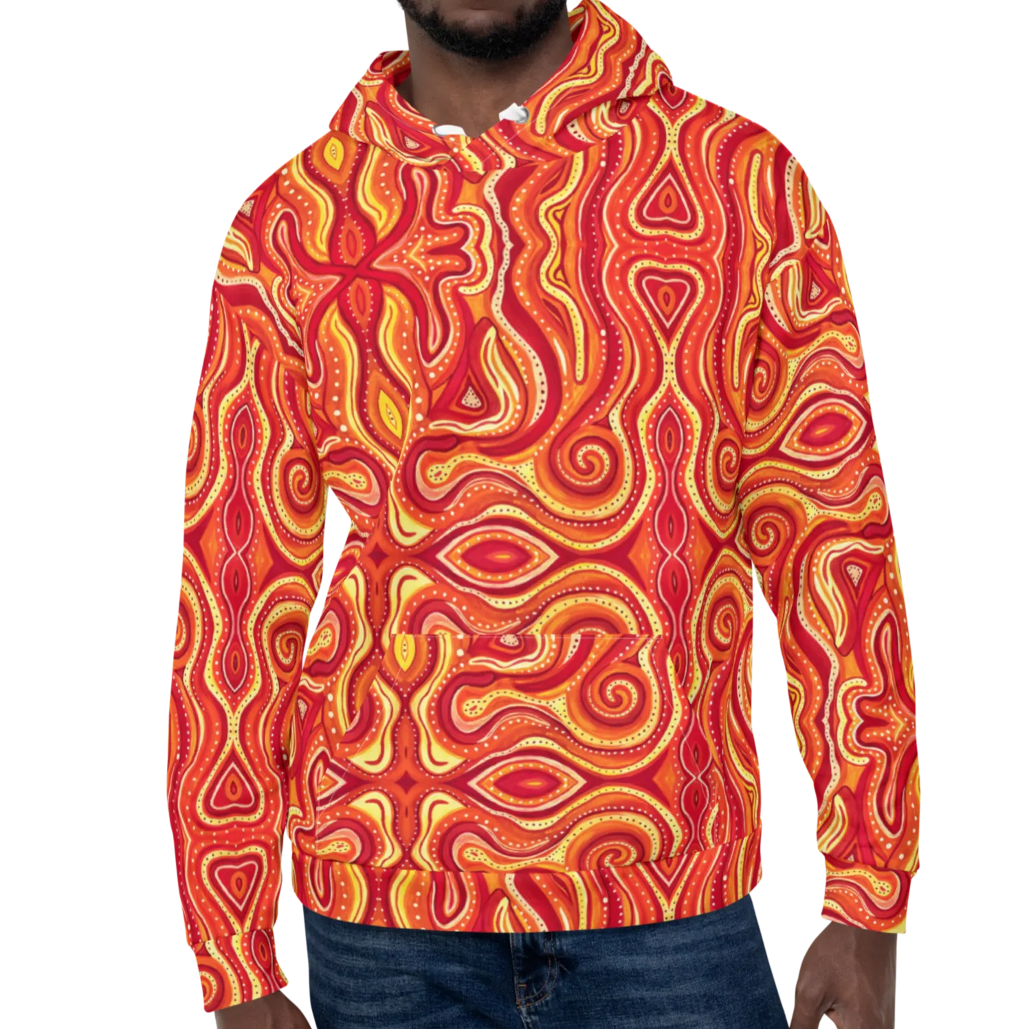 Hooded Sweatshirt- "Ember" Design