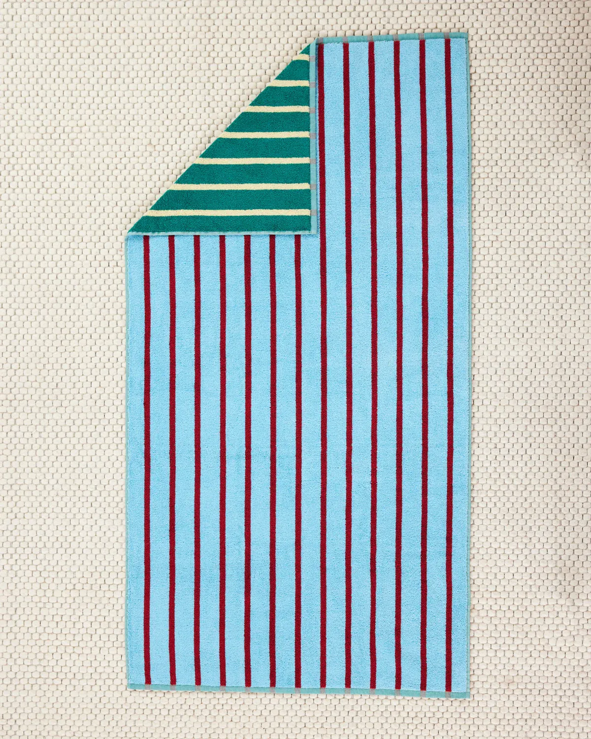 House Stripe Towels - Tile bath towel