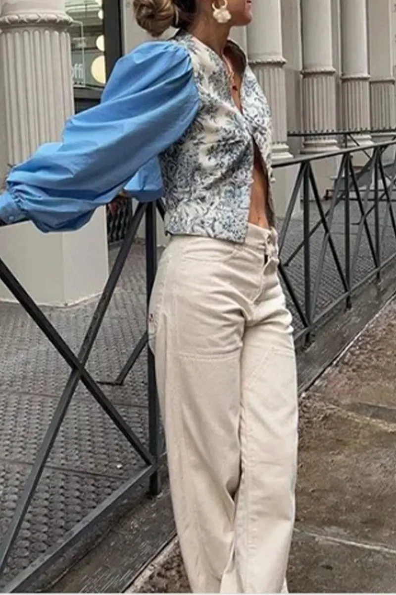 HTR1111 Elegant Floral Sleeve Ensemble