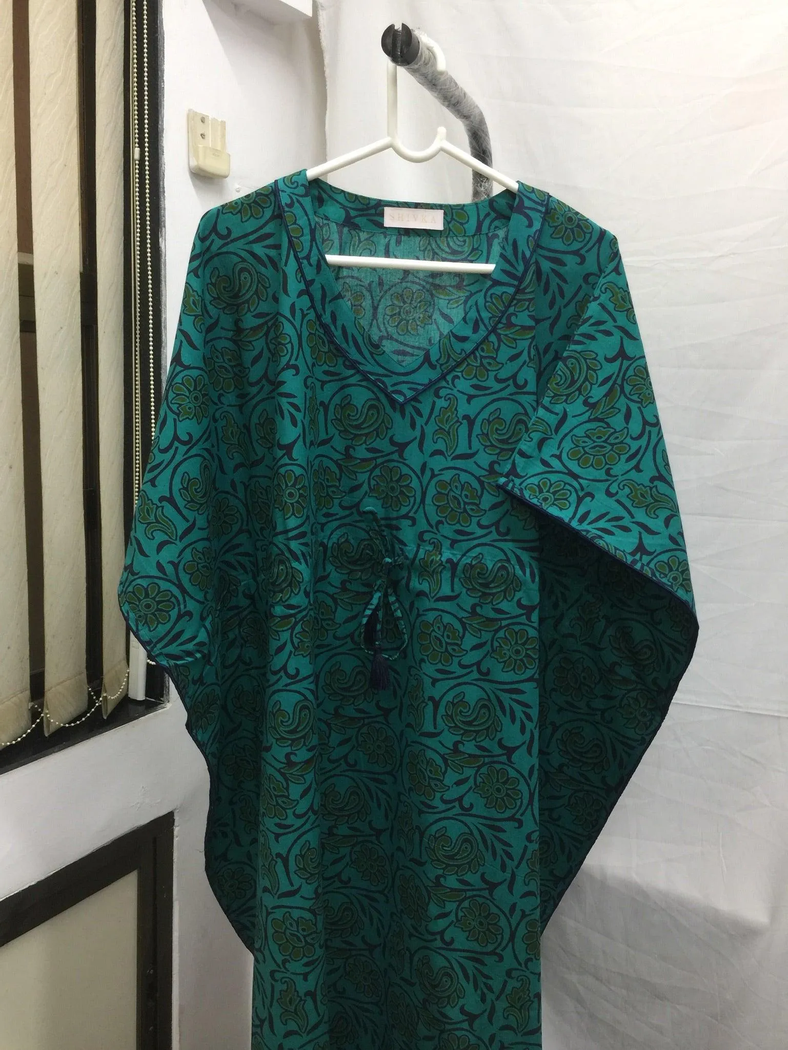 Indian Print Cotton Kaftan