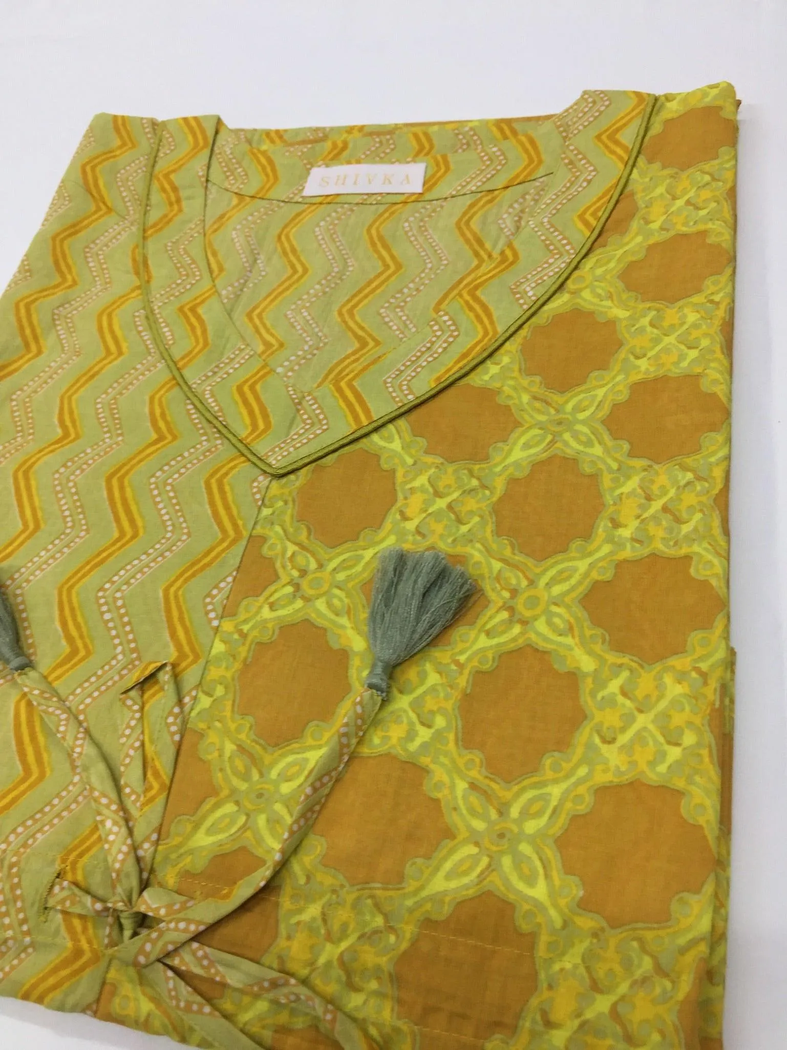 Indian Print Cotton Kaftan
