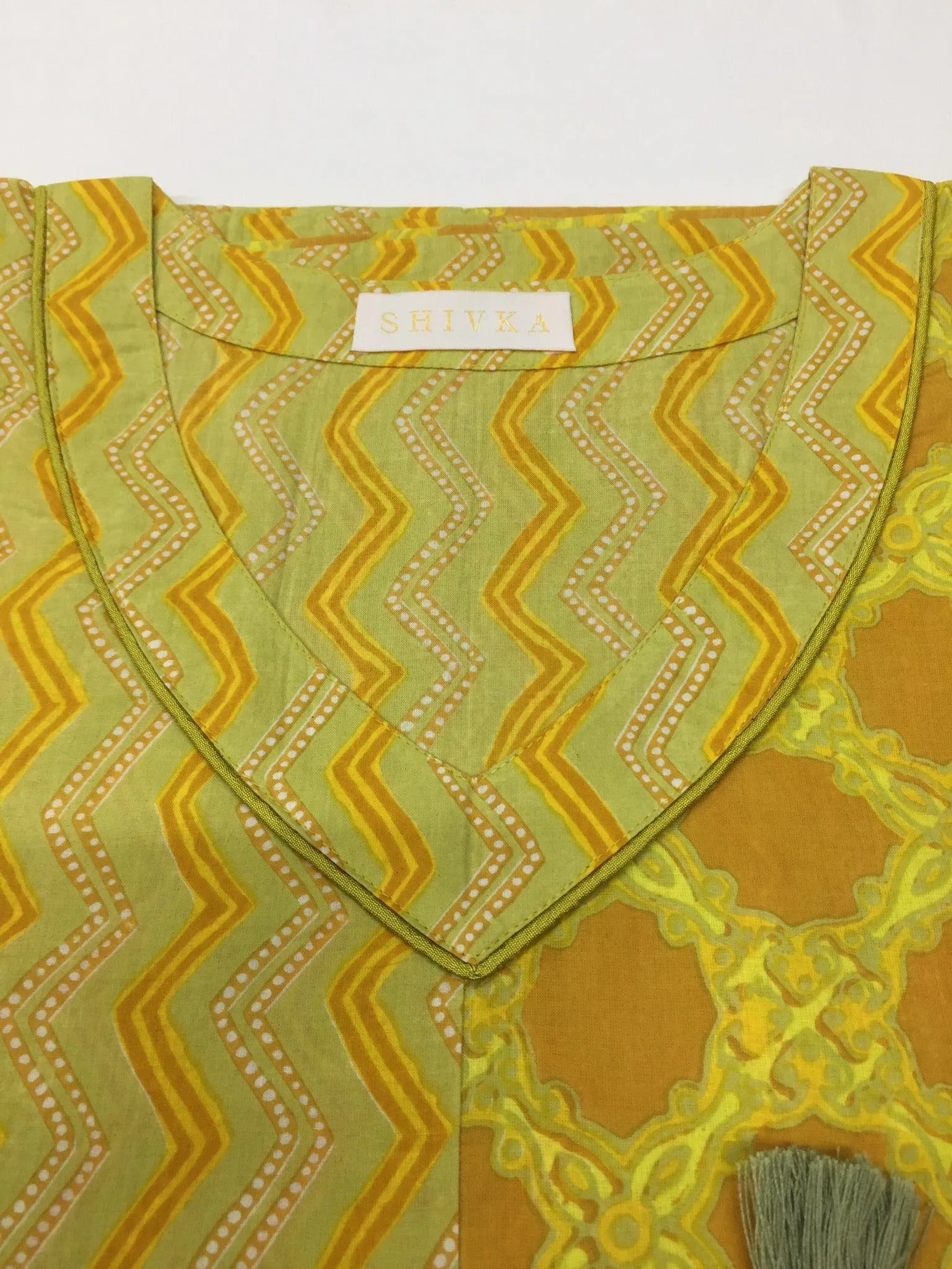 Indian Print Cotton Kaftan