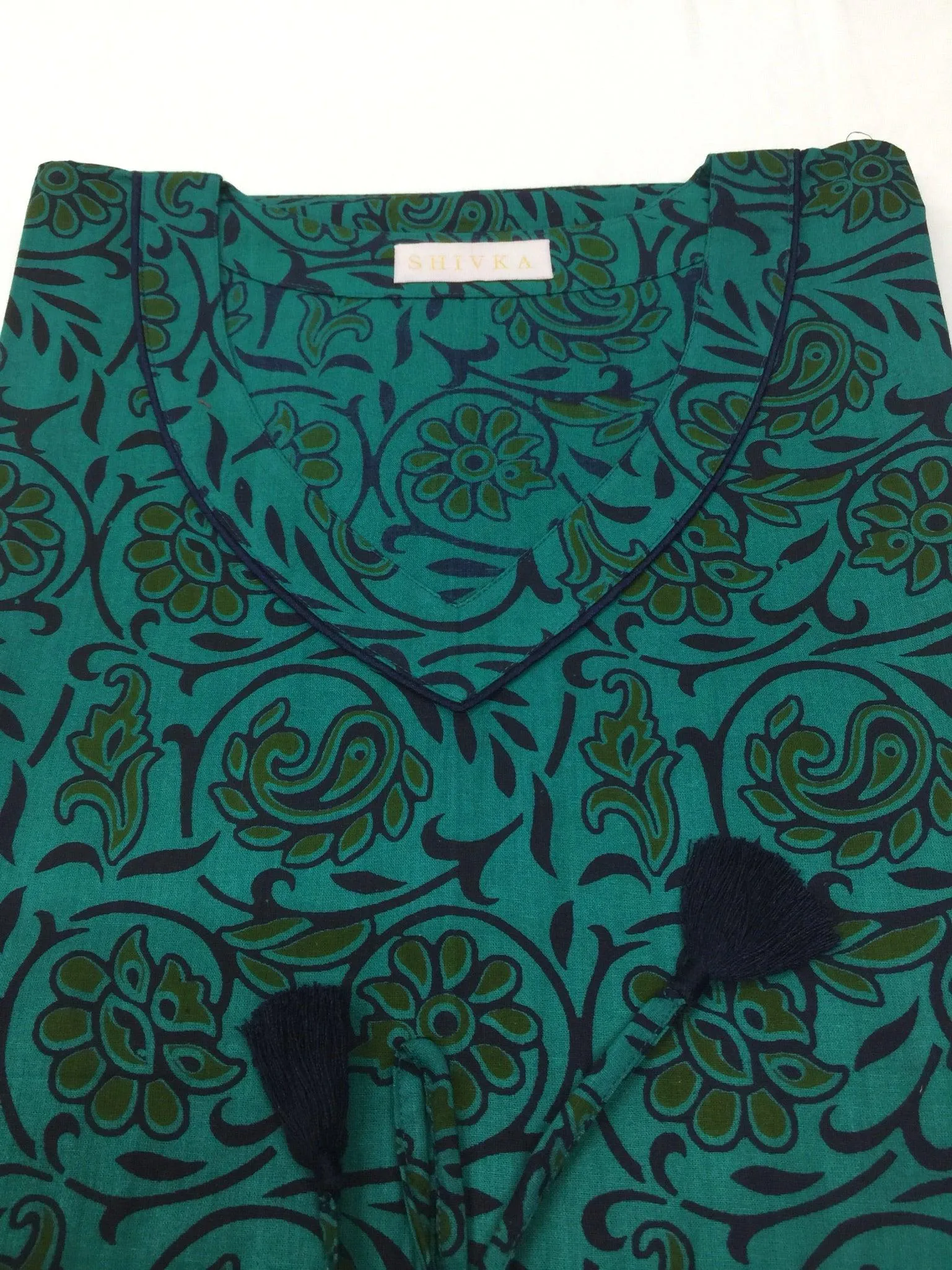 Indian Print Cotton Kaftan