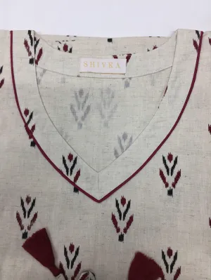 Indian Print Cotton Kaftan