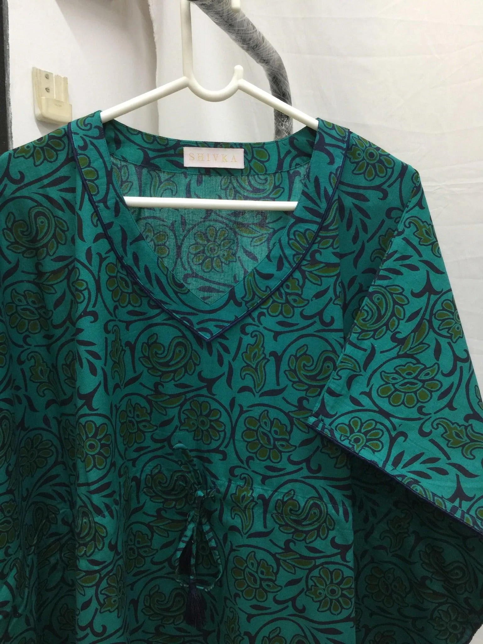 Indian Print Cotton Kaftan