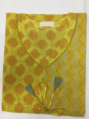 Indian Print Cotton Kaftan