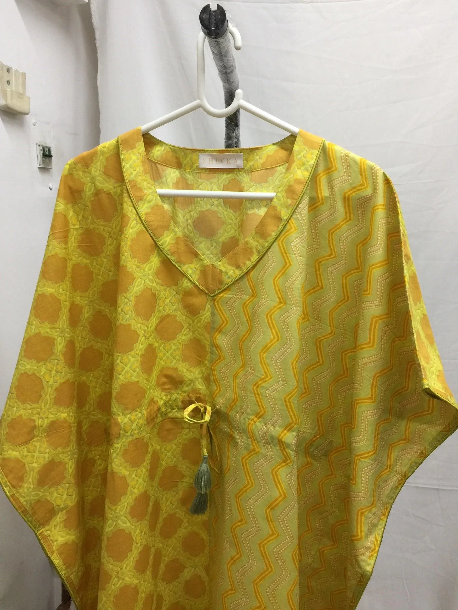Indian Print Cotton Kaftan