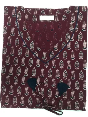 Indian Print Cotton Kaftan