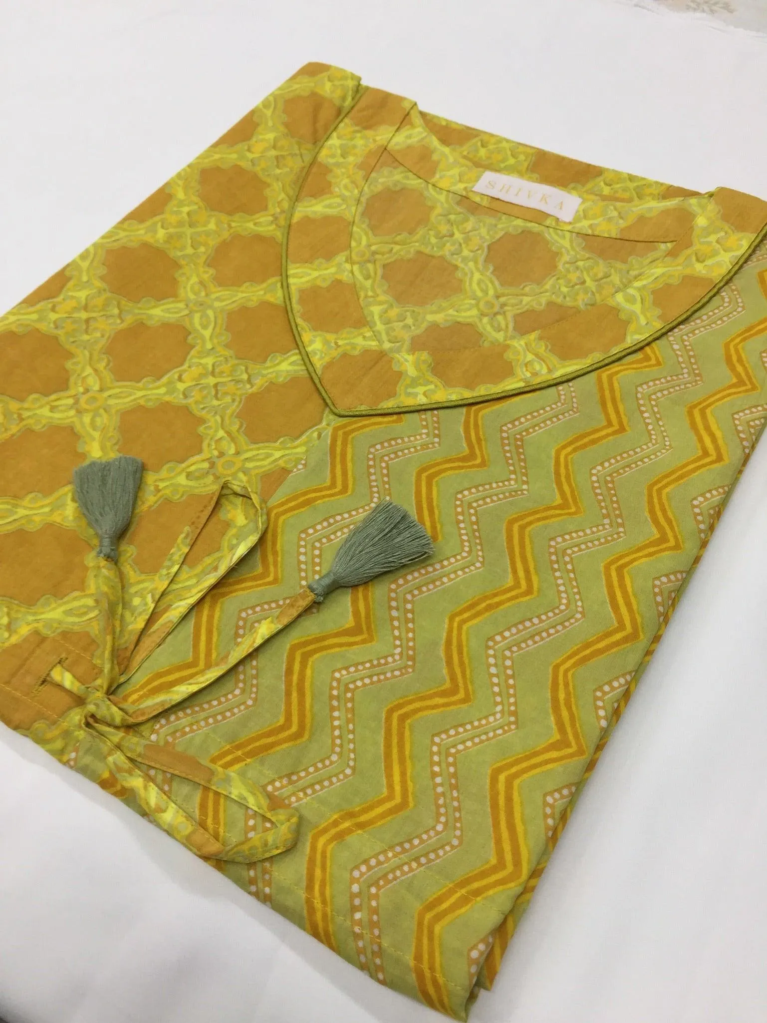 Indian Print Cotton Kaftan
