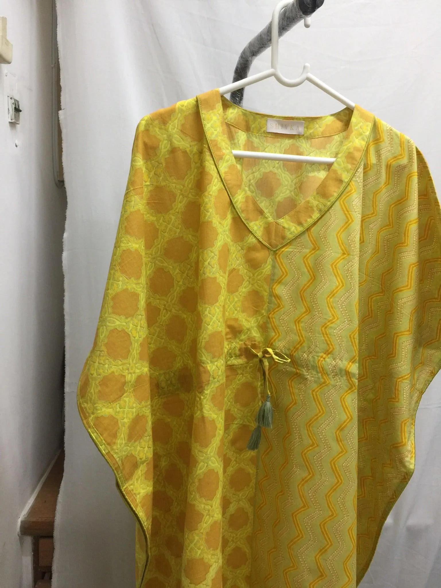 Indian Print Cotton Kaftan