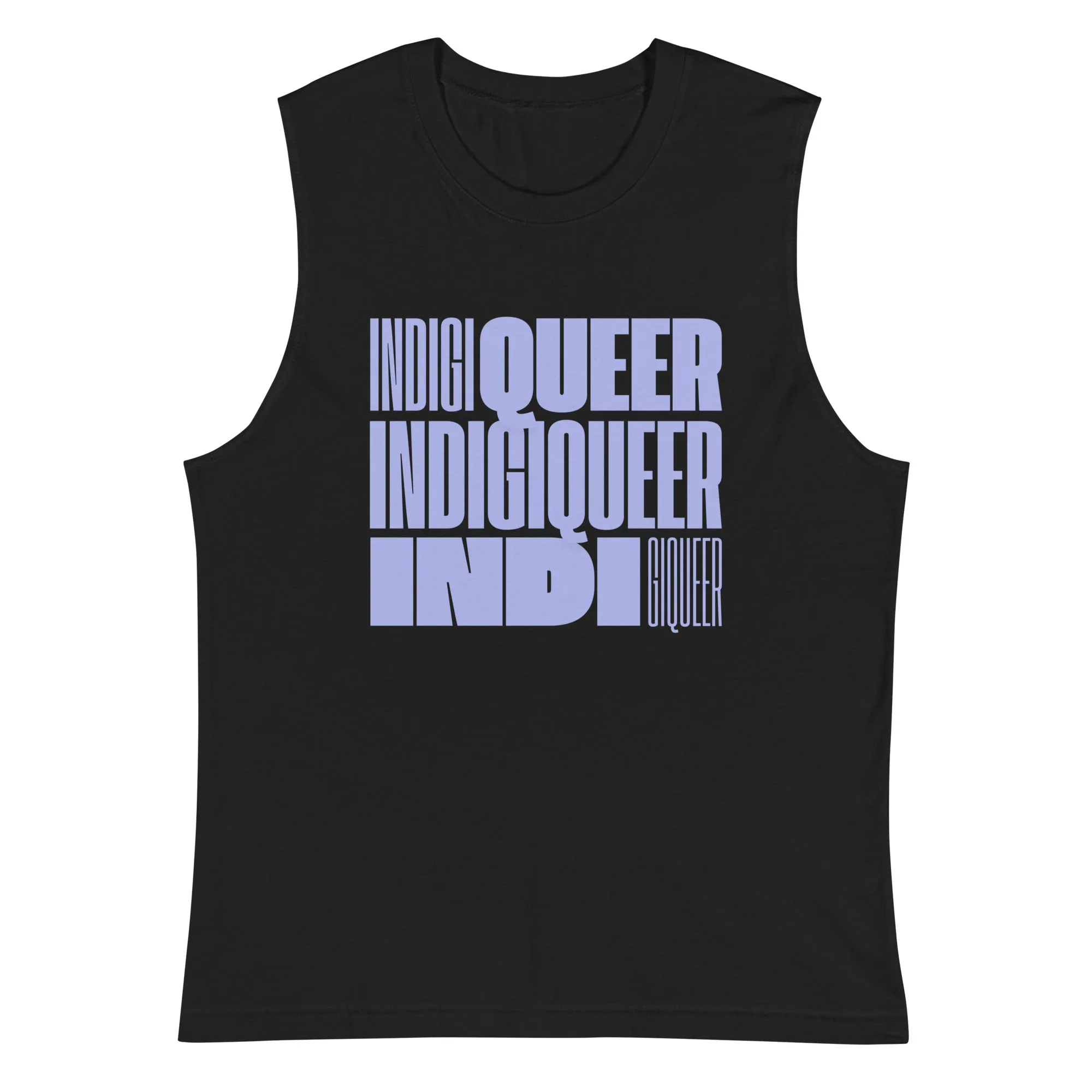 Indigiqueer Pride Lavender Relaxed Fit Sleeveless Tank Top
