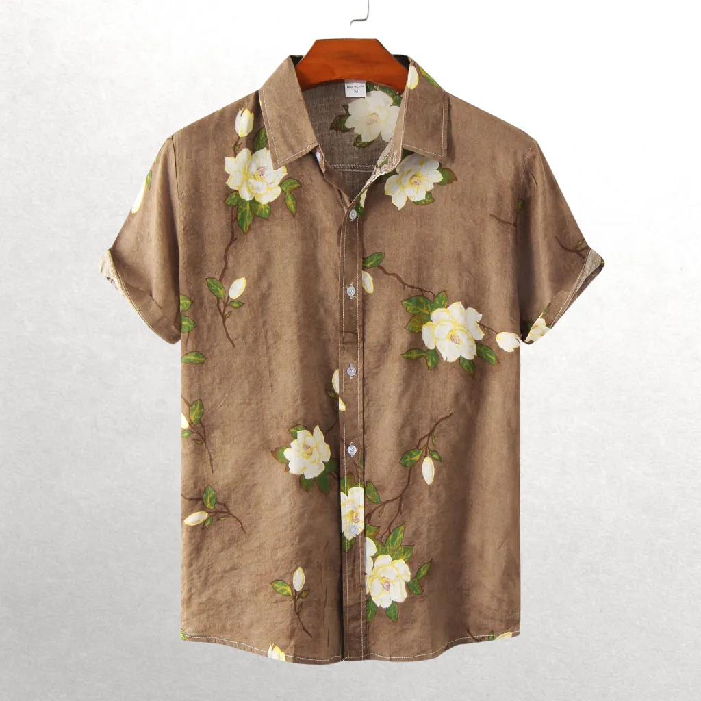 Island Time Short-Sleeve Button-Up Shirt