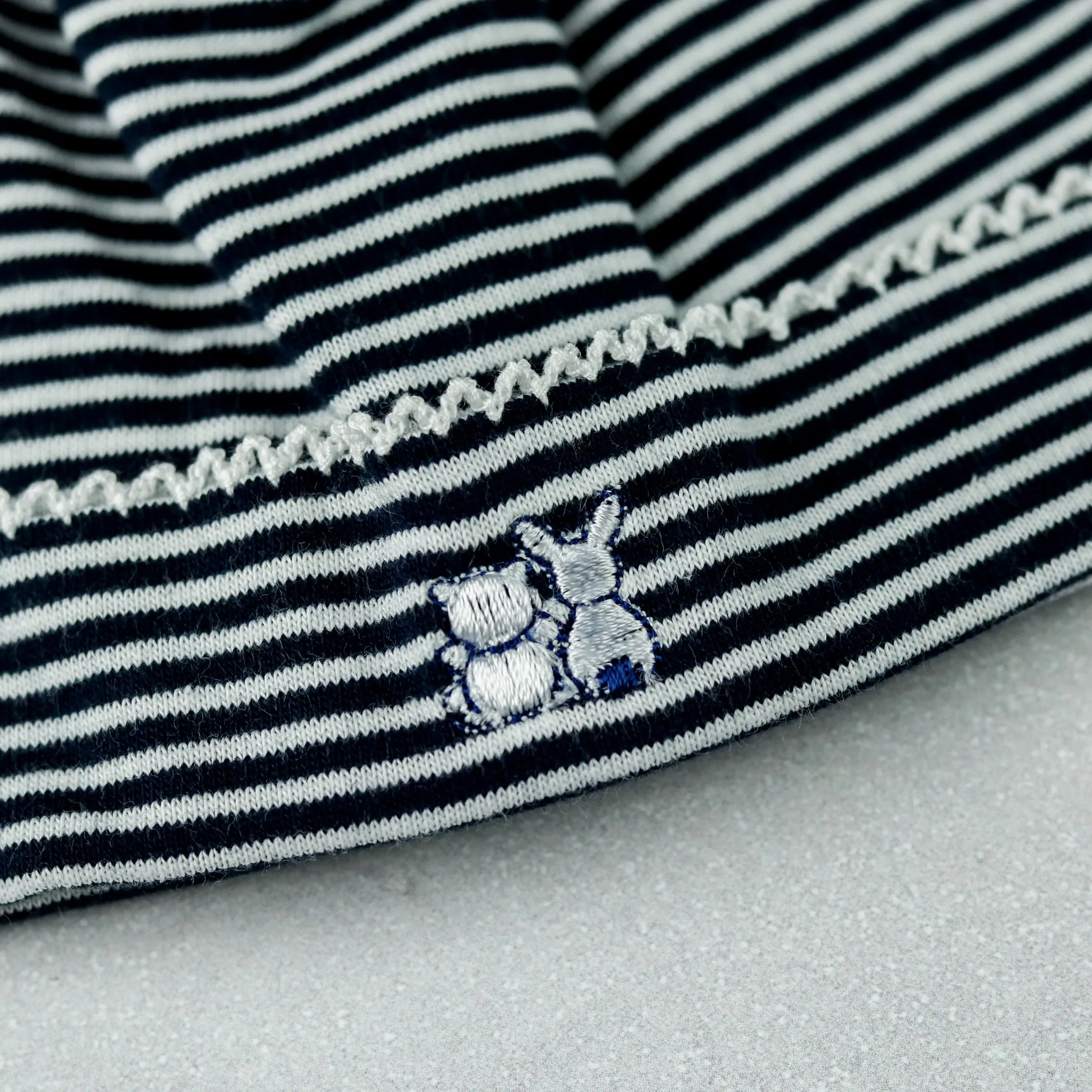 Jasper Navy Boys Teddy Babygrow and Hat