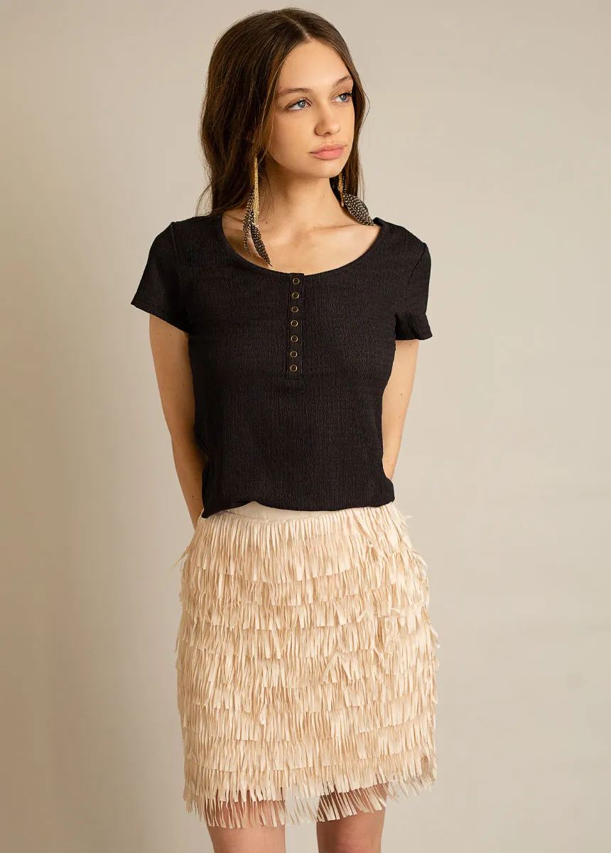 Kalama Henley in Washed Black