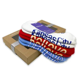 Kansas City Proud 3-pair sock set in gift box