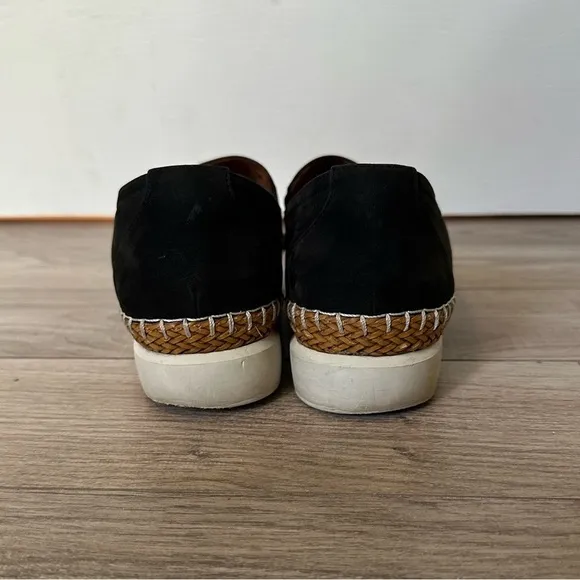 L’Amour Des Pieds Stazzema Black Nubuck Leather Slip On Shoe