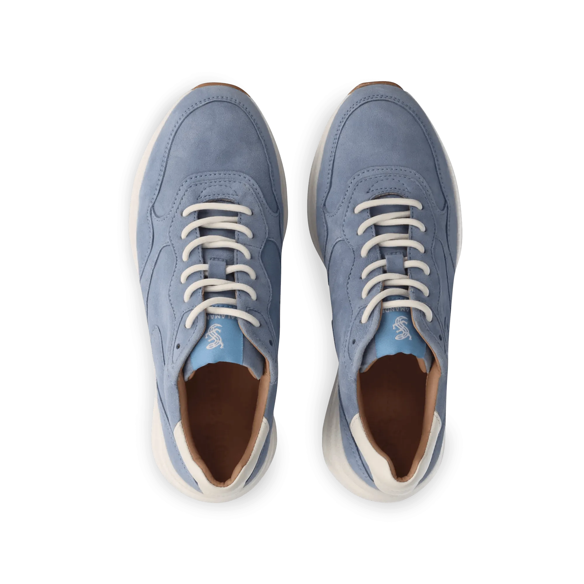 Leder Sneaker blau