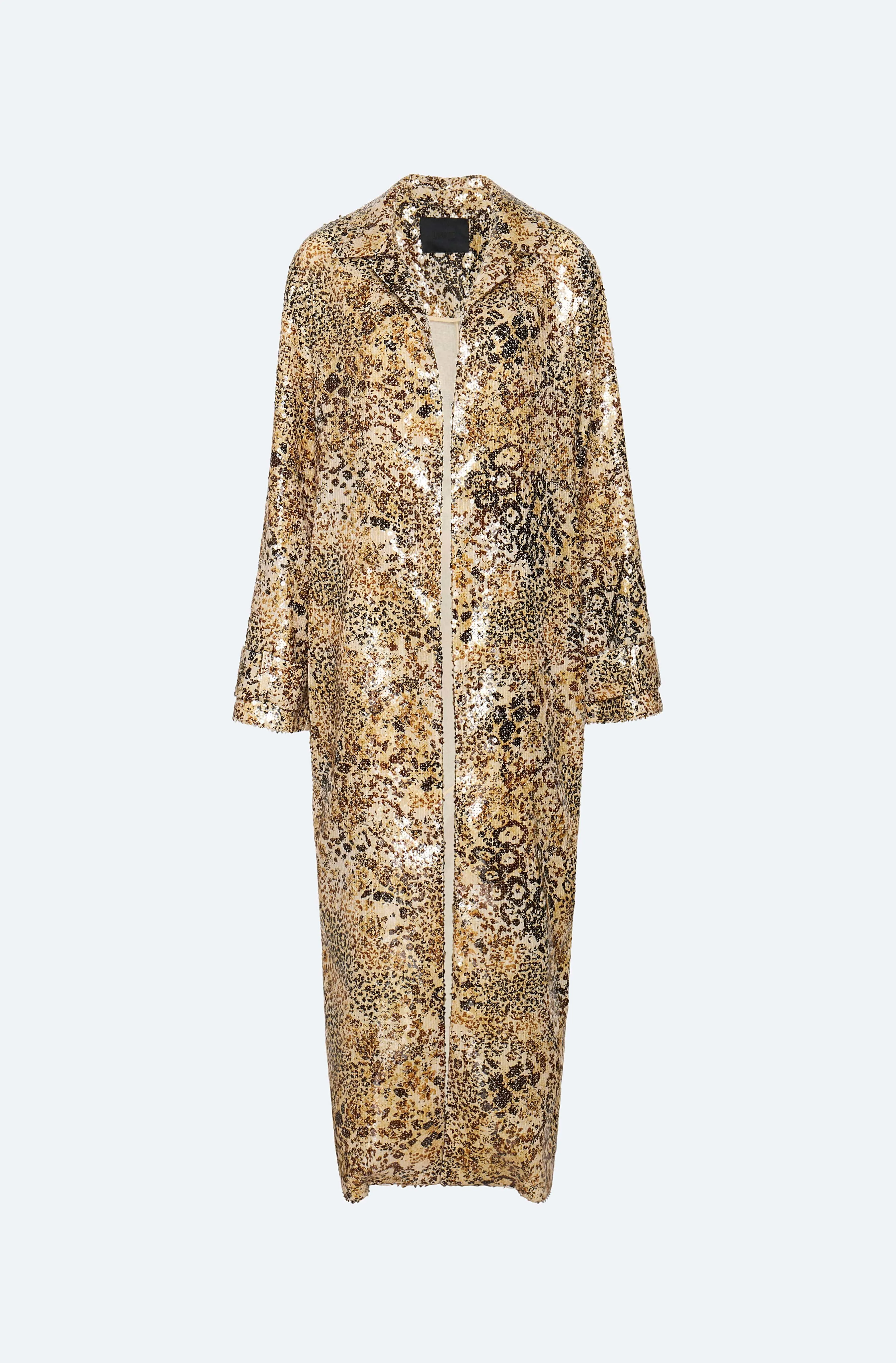 Leopard Sequin Coat