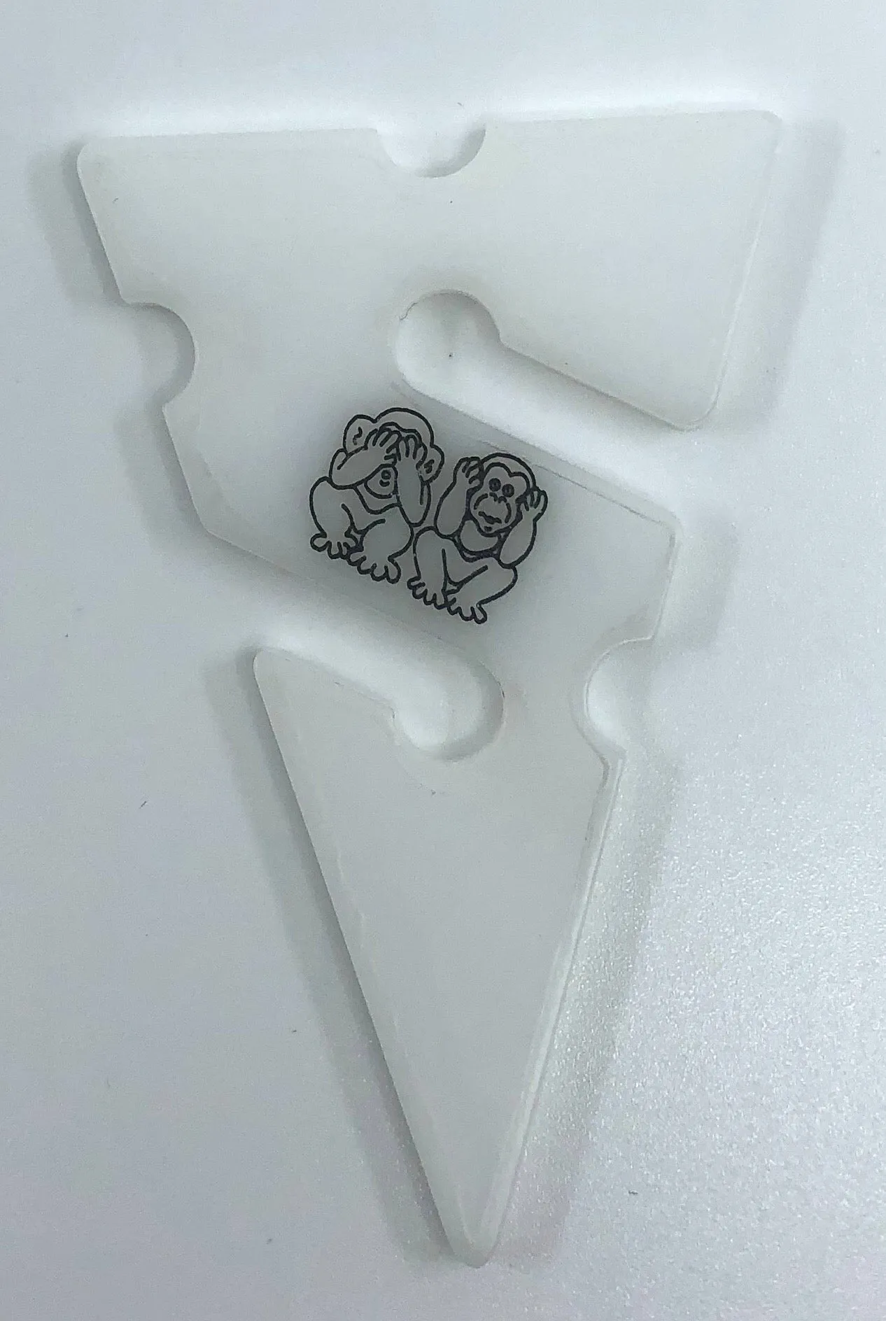 Light Monkey White Delrin Line Arrow