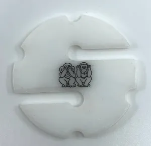 Light Monkey White Delrin Line Cookie
