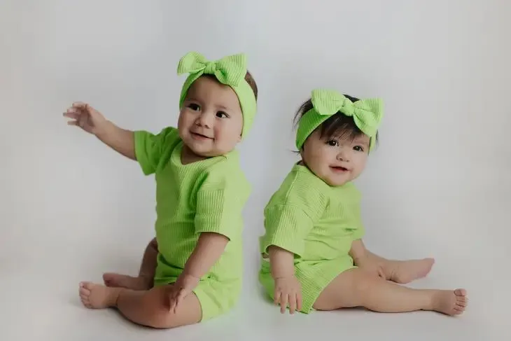 Lime Green Summer Waffle 3 Piece Set